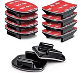 Kit de montaje adhesivo y almohadillas adhesivas de 3 m para Gopro Hero 10 9 8 7 6 5 4 cámaras de sesión-10 Pack
