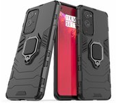 Para OnePlus 9 Pro 2 en 1 Cool Guard PC + TPU Hybrid Mobile Case con pata de cabra Negro Style B OnePlus 9 Pro 5G