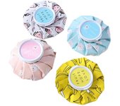 Bolsa de hielo reutilizable de 4 piezas, fría y caliente, bolsa de agua caliente, compresa caliente, infusión de agua, frío físico Como se muestra