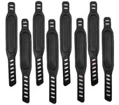 2024 8pcs Correas de pedal de bicicleta estática, correas de pedal ajustables Pedal de pedal Bicicleta estática giratoria Home Or