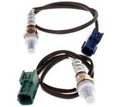 Sensor de 2 piezas Sensor de oxígeno O2 Sensores de relación de combustible de aire para FX45 FX35 G35 M45 350Z 226902A000 226908J001 Negro