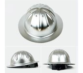 Casco de seguridad de aleación de aluminio Casco de ala ancha Ligero de alta resistencia para la construcción Metalurgia ferroviaria Tapa de trabaj...