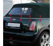 Youping Para BMW Mini One Cooper S Convertible R52 Kits de reparación de juntas de intemperie en el techo blando trasero
