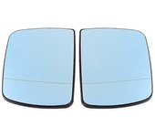Vidrio del espejo retrovisor del ala izquierda y derecha de la puerta anticiegas del coche calentado para BMW X5 E53 1998-2006