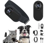 Collar de cámara para gatos, cámara inalámbrica para perros HD 1080p, cámara de acción deportiva, cámara para collar de gato, cámara de grabación d...