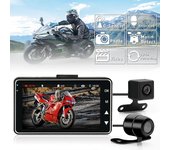 Grabadora de video para motocicletas, 1080p HD, cámara ultra gran angular de 120 grados, pantalla LCD de 3 pulgadas