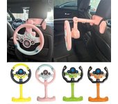 Juguete del volante de simulación eléctrica con sonido de luz Regalo educativo para niños de juguete de coche (verde)