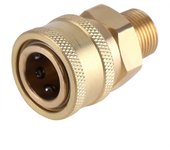 Adaptador de conexión rápida de liberación rápida de 3/8 de pulgada al conector de manguera de pistola de lavadora a presión de rosca métrica M22 e...