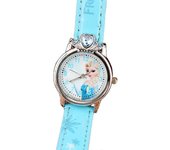 Frozen Elsa Queen Niños Niñas Reloj Cuarzo Analógico Reloj de Pulsera de Dibujos Animados Tao Azul claro