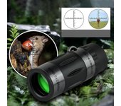 Mini telescopio monocular de bolsillo 8x20 con bolsa de transporte FLYE3121 Negro Free Size