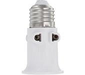 Adaptador de bombilla LED de la UE Conector de enchufe de la base del portalámparas AC100-240V 4A E27 ABS