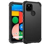 Nueva funda perfectamente ajustada para Pixel 4a 5g, sensación de piel, protección contra caídas Todo negro
