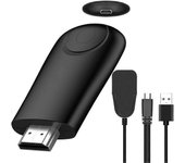 Augro Adaptador de pantalla HDMI inalámbrico, transmisor y receptor HDMI, adaptador de duplicación 1080P para iPhone, iPad, Android, iOS, Windows, ...