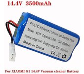 14.4V 18650 Li-ion batería 3500mah compatible con Xiaomi G1 Xiaomi Robot Aspirador Mjstg1 Robot Aspirador 2600mAh