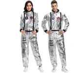 unbrand Parejas astronauta mono uniforme carnaval halloween cosplay fiesta espacio disfraces juego de rol disfraces disfraces Mujeres L