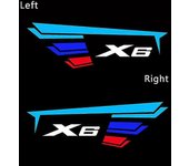 Kincjon 2 piezas / juego Luz de bienvenida LED de la puerta del automóvil para E71 F16 G06 X6 Logo Light Hd Projector Shadow Lamp Logo Auto Accesor...