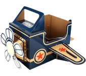 Juguetes de bricolaje portátiles de papel de artesanía de avión de dibujos animados Juguetes educativos para niños Juguetes artesanales de cartón T...