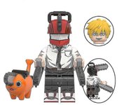 6cm Motosierra Hombre Denji Pochita Anime Ladrillos Dibujos animados Mini Acción Figuras de juguete Bloques de construcción Ensamblaje Juguetes Reg...