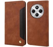 Para Xiaomi Poco C75 4G Redmi 14R 5G 14C 4G Funda PU Cuero A prueba de golpes Protección Cartera Funda Teléfono  Multicolor Brown