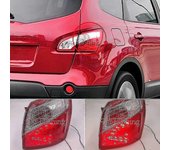 Luz trasera lateral exterior para Nissan Qashqai 2008 2009 2010 2011 2012 2013 2014 2015 Versión de la UE Luz de freno trasera Accesorios Dentro a ...