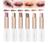 12 colores Glitter Eyeshadow Stick Set, Double Colors Gradient Eye Shadow Stick Shimmer Eye Makeup Pencil Waterproof Highlighter Eyeshadow Stick