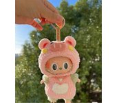17cm Labubu Linda muñeca Ropa Latido del corazón Macaron Vinilo Ropa de bebé Solo cambio Ropa Colección de adornos de escritorio Regalo de juguete ...