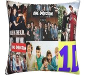 Kerota Fundas de almohada One Direction Funda de cojín cálida y suave para fundas de almohada decorativas en sofá cama Almohada al aire libre (H-24...