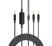 Cable de auriculares para juegos para cable de auriculares MMX300 con control de volumen