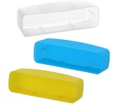 Difusor de flash de 3 colores para Godox Lux Junior Retro Camera Flash Light jy