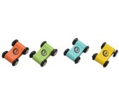 Coche de madera Rampa Pista de carreras Juguete Niño Coche Juego Juego Coches de reemplazo 12 Pack color de la imagen