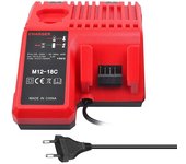 Cargador de batería de iones de litio M12-18C para Milwaukee 12 V 14.4V 18V C1418C 48-11-1815/1828/1840 M18 M14 M12