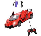 Juguete del coche Control remoto recargable Coche de carreras de juguete inalámbrico Alto Rojo Lamborghini
