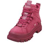 Buffalo Aspha Nc Mid Botas de moda veganas para mujer en baya Berry 5 UK