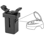 2x Para Brabantia Reemplazo Catch Compatible Touch Tap Bin Clip Latch Repuesto Reparación Lock Clip Reemplazo Lock Catch Waste Bin