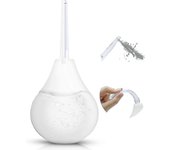 Bulbo de enema anal y vaginal transparente de 224 ml - Silicona de grado médico, sin BPA