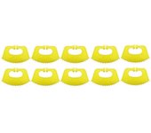 10PCS Ternero Destetado Ganado Vaca Herramienta de Destete Granja Ganado Bovino Clip de Nariz Parada de Ordeño Amarillo