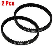 Transmisión por correa dentada de 2 piezas HTD186-3M para Karcher FC3 FC5 Limpiador de pisos duros X605-500 Piezas de repuesto de la correa para Ka...