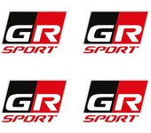 1/4 pegatinas para coche, decoración de carrocería, 3D, accesorios para limpiaparabrisas, funda para Toyota GR Gazoo Racing Sport CHR Yaris, estilo...