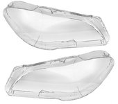 Izquierda + derecha para F10 F18 5 Series 528 535 550 2010-2016 Faro del coche Cubierta de la lente Pantalla de la luz de la cabeza