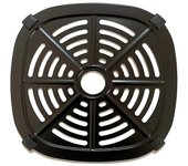 Air Fryer Grill Crisper Tray para Dash 2.6QT -Freidora de aire digital Crisp con freidora de aire 17.5CM Gris negro