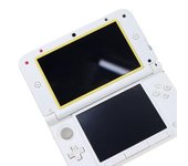 Cubierta superior de lente de vidrio Pantalla LCD Len Cubierta frontal para 3DS XL / Nuevo 3DS XL Azul