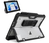 Estuche resistente para Surface Pro 8 de 13" con soporte y correa de muñeca resistente compatible con funda con teclado - Cisea Black