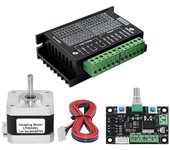 Kit de controlador de motor paso a paso 17HS4401 + TB6600 4A + MKS OSC Velocidad ajustable de avance y retroceso para mesa deslizante de grabador C...