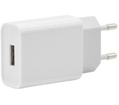 Cargador de pared SiGN para iPhone, iPad, Android 1xUSB-A, 2.4A - Blanco