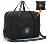 Equipaje de cabina 44x35x15 (menos de 45x36x20) Bolsa de viaje ligera plegable Maleta Bolsa de cabina debajo del asiento Almacenamiento de equipaje...