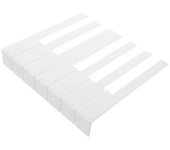 52 Pcs Herramienta de revisión Teclas de piano blancas Accesorios de teclas de piano Teclas de piano Tapas de piano de reemplazo