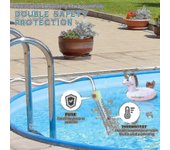 Calentador de piscina de agua de inmersión eléctrica con protector de acero inoxidable para piscinas enterradas, yellowon