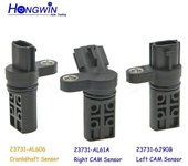 Kit de sensor de posición del árbol de levas del cigüeñal 3PCS para Nissan 350Z, Altima, Maxima, Murano, LInfiniti 23731-AL61A, 23731-AL606, 23731-...