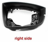 Redkid Para Skoda Kodiaq Karoq Accesorios para el coche Puerta Espejos retrovisores Soporte de anillo de moldura Marco de la carcasa 1PCS lado derecho
