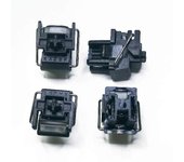 Interruptor de intercambio en caliente de interruptores ópticos negros de revestimiento de 4 piezas para Razer Huntsman Elite
